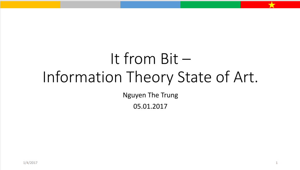 Khoa học Thông tin: vai trò mới trong Khoa Học Hiện Đại và Hai Giả Thuyết đề&nbsp;xuất